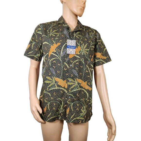 Murano Men's Shirt Size L Marrakech Collections Slim Fit Short Sleeve New -26 - Picture 1 of 10